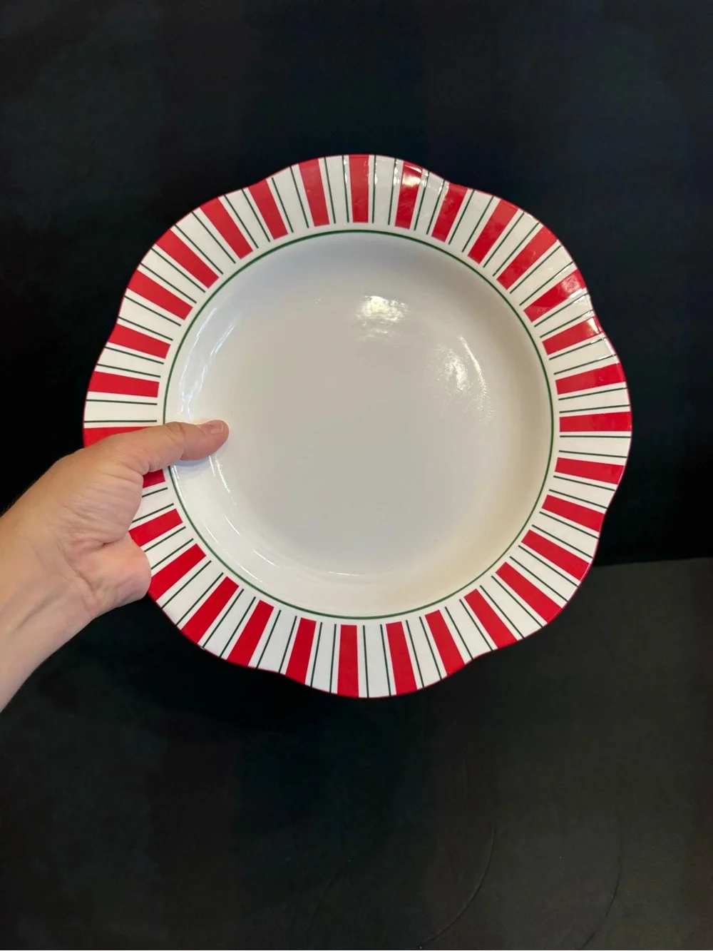 1 Pier 1 Candy Cane Dinner Plate 11